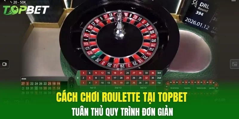 Cách chơi Roulette tại TOPBET tuân thủ quy trình đơn giản